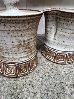 Rare Vintage Los Artesanos Pottery Puerto Rico Hal Lasky Studio Cream & Sugar