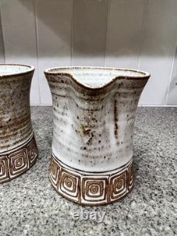 Rare Vintage Los Artesanos Pottery Puerto Rico Hal Lasky Studio Cream & Sugar