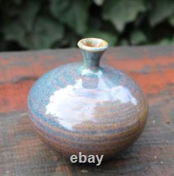 Rare Vintage MCM Studio Pottery Bud Vase by Ellice T. Johnston signed Ellice