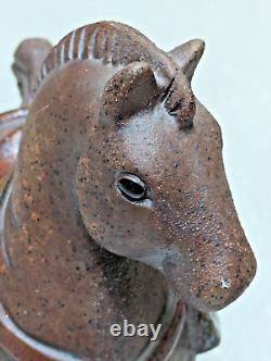 Rare Vintage MCM Studio Pottery Fjord Dala Horse Scandi Sculpture Objet d'Art