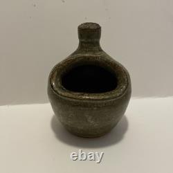 Rare Vintage Marj Peeler Signed Studio Pottery salt pig