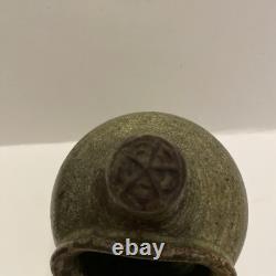 Rare Vintage Marj Peeler Signed Studio Pottery salt pig