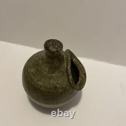 Rare Vintage Marj Peeler Signed Studio Pottery salt pig