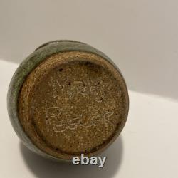 Rare Vintage Marj Peeler Signed Studio Pottery salt pig