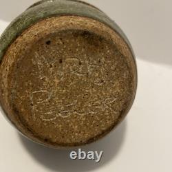 Rare Vintage Marj Peeler Signed Studio Pottery salt pig