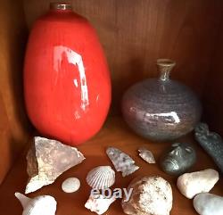 Rare Vintage Mid Century MCM Studio Pottery Bud Vase Ellice T. Johnston Signed