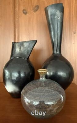 Rare Vintage Mid Century MCM Studio Pottery Bud Vase Ellice T. Johnston Signed