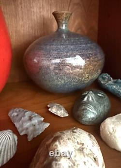 Rare Vintage Mid Century MCM Studio Pottery Bud Vase Ellice T. Johnston Signed Rare Vintage Mid Century MCM Studio Pottery Bud Vase Ellice T. Johnston Signed