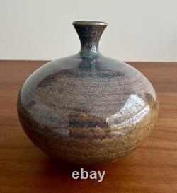 Rare Vintage Mid Century MCM Studio Pottery Bud Vase Ellice T. Johnston Signed