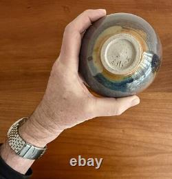 Rare Vintage Mid Century MCM Studio Pottery Bud Vase Ellice T. Johnston Signed