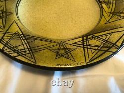 Rare Vintage Mid Century Modern Myrton Purkiss Ceramic Studio Bowl Stunning