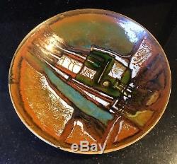 Rare Vintage Poole Pottery Studio Ware Abstract 10.75 Charger Plate 1962-64