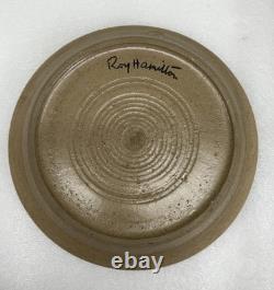 Rare Vintage Roy Hamilton Studio Pottery Dish Hand Painted One-Of-A-Kind Signed