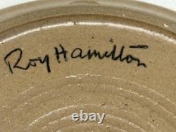 Rare Vintage Roy Hamilton Studio Pottery Dish Hand Painted One-Of-A-Kind Signed Rare Vintage Roy Hamilton Studio Pottery Dish Hand Painted One-Of-A-Kind Signed