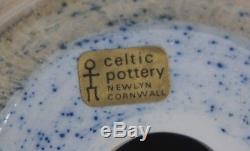 Rare vintage lamp base Celtic Pottery Newlyn archer horse design studio art