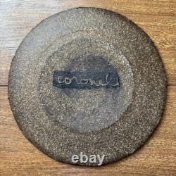 Raul Coronel 1960s MCM Studio Art Pottery Stoneware Glass Infused 9 PLATE