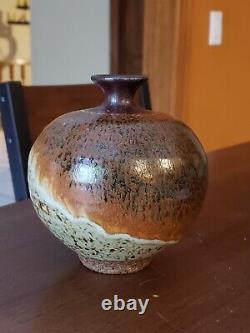 Raymond Ray Gallucci Studio Art Pottery Weed Pot Vase Vintage Excellent