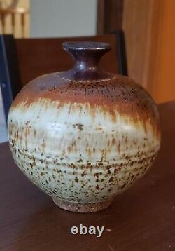Raymond Ray Gallucci Studio Art Pottery Weed Pot Vase Vintage Excellent