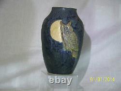 Richard Freiwald Master Ceramist Studio Art Pottery Gothic Owl Vase
