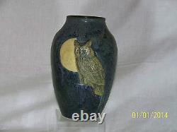 Richard Freiwald Master Ceramist Studio Art Pottery Gothic Owl Vase