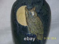 Richard Freiwald Master Ceramist Studio Art Pottery Gothic Owl Vase