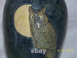 Richard Freiwald Master Ceramist Studio Art Pottery Gothic Owl Vase