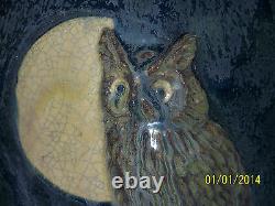 Richard Freiwald Master Ceramist Studio Art Pottery Gothic Owl Vase