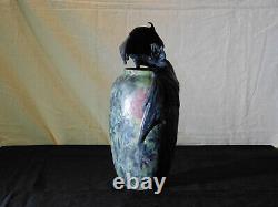 Richard Freiwald Studio Art Pottery Bat & GOTHIC BloodMoon Bat Stoneware Vase