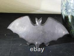 Richard Freiwald Studio Art Pottery Bat & GOTHIC BloodMoon Bat Stoneware Vase