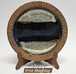 Richard Peeler (1926-1998) Studio Art Pottery 9 Glazed Plate Bowl Signed