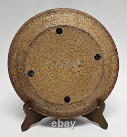 Richard Peeler (1926-1998) Studio Art Pottery 9 Glazed Plate Bowl Signed