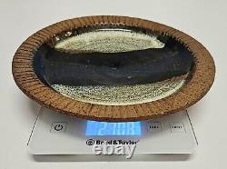 Richard Peeler (1926-1998) Studio Art Pottery 9 Glazed Plate Bowl Signed