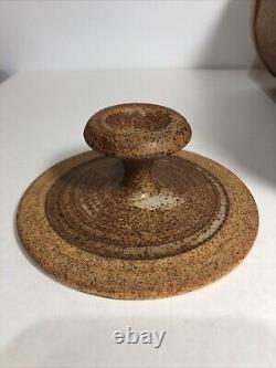 Rick Schlag Studio Pottery Jar (Mountainous Landscape) Vintage 1982