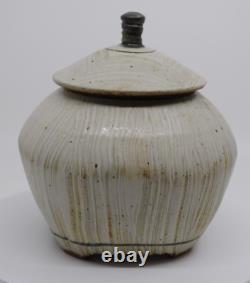 Robert Briscoe Studio Pottery Painted Jar Signed