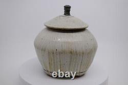 Robert Briscoe Studio Pottery Painted Jar Signed