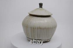 Robert Briscoe Studio Pottery Painted Jar Signed