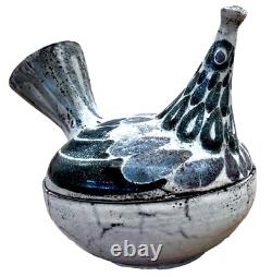 Robert Weimerskirch Houston Texas Studio Art Pottery Vase Bird Vessel Vtg Mcm