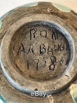 Ron Arbaugh Pottery Studio Bowl -signed 1958- Vintage MID Century Modern Ceramic