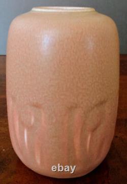 Rookwood Pottery 1928 Dusty Rose over Tulip Green Vase # 1907 Perfect