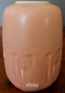 Rookwood Pottery 1928 Dusty Rose over Tulip Green Vase # 1907 Perfect