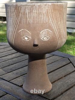 Rosemary Taylor Studio Pottery Girl Head Vase Vintage mid century Modern Mint