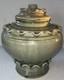 Rosenthal Netter Studio Art Pottery Urn Jar Vintage Caledon Green Glaze 9 tall