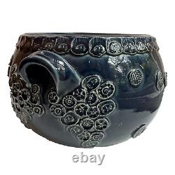 Rosenthal Studio Line Bjorn Wiinblad Cobalt Blue Pottery Bowl Vase Vtg Germany