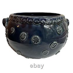 Rosenthal Studio Line Bjorn Wiinblad Cobalt Blue Pottery Bowl Vase Vtg Germany