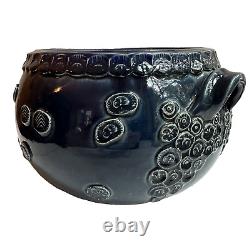 Rosenthal Studio Line Bjorn Wiinblad Cobalt Blue Pottery Bowl Vase Vtg Germany