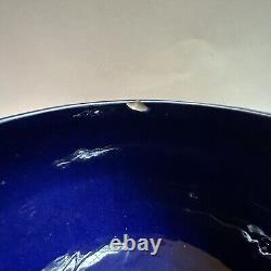 Rosenthal Studio Line Bjorn Wiinblad Cobalt Blue Pottery Bowl Vase Vtg Germany