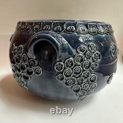 Rosenthal Studio Line Bjorn Wiinblad Cobalt Blue Pottery Bowl Vase Vtg Germany