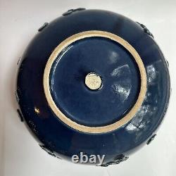 Rosenthal Studio Line Bjorn Wiinblad Cobalt Blue Pottery Bowl Vase Vtg Germany