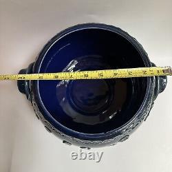 Rosenthal Studio Line Bjorn Wiinblad Cobalt Blue Pottery Bowl Vase Vtg Germany