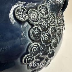 Rosenthal Studio Line Bjorn Wiinblad Cobalt Blue Pottery Bowl Vase Vtg Germany